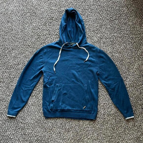 Rodd Gunn Blue Cotton Hoodie with Kangaroo Pouch, Mens Large Pullover - Picture 2 of 7